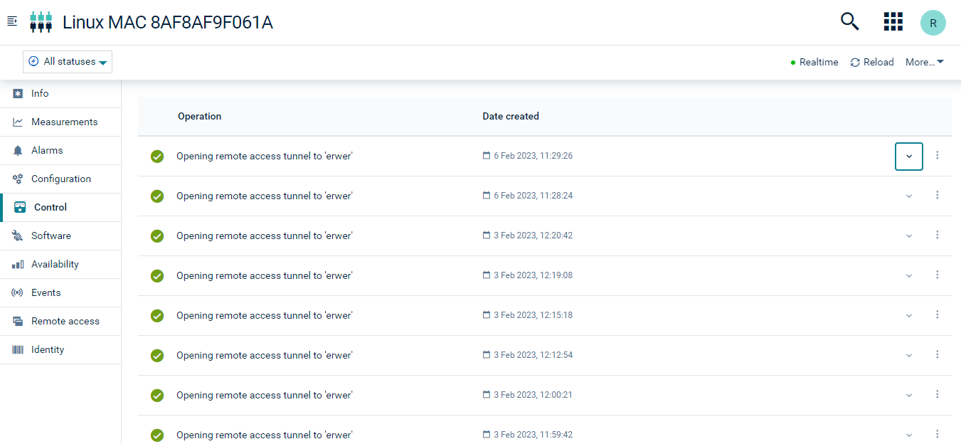 Display Audit logs