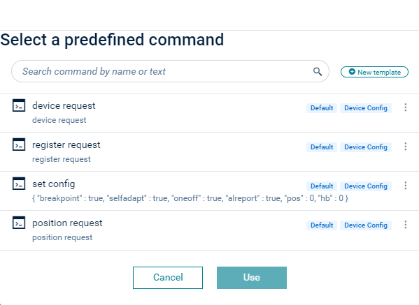 Predefined shell commands