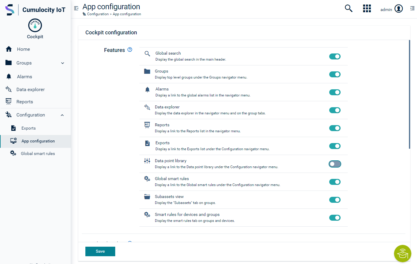 App configuration