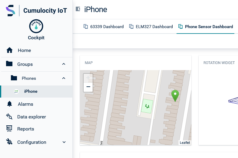 Device dashboard